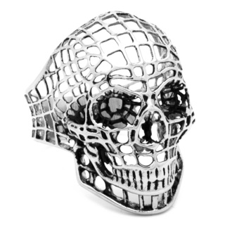 Stainless Steel 3D Skull Ring