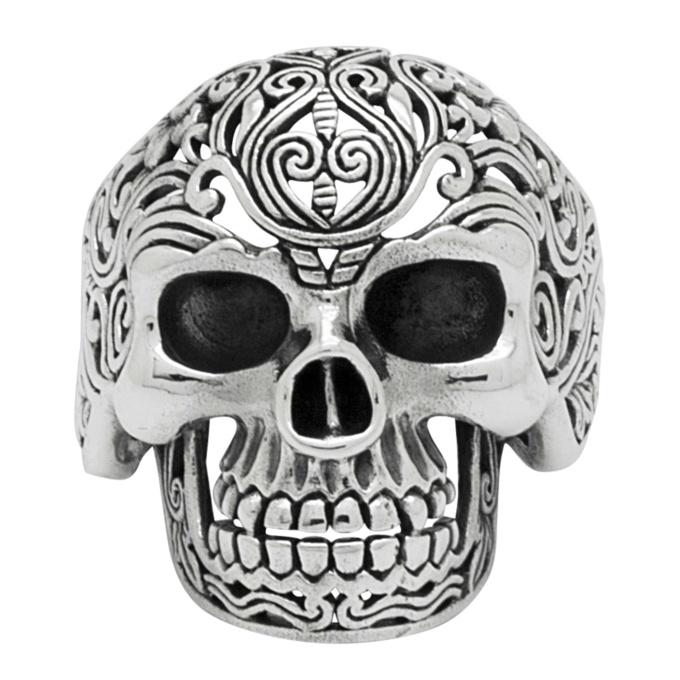 Detailed 925 Silver Skull Ring | Silver 