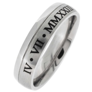 Personalised Stainless Steel Ring