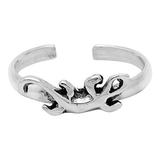 Polished 925 Silver Gecko Toe Ring