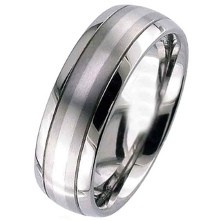 Platinum & Titanium Wedding Ring 