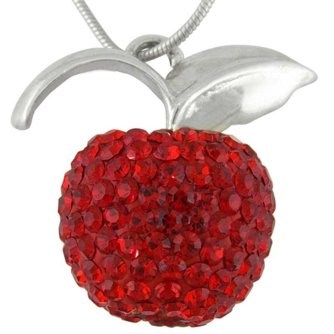 Christmas Elements Red Ladies Pendant Necklace Holiday - Temu
