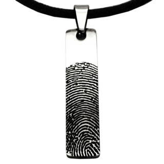 Personalised Fingerprint Stainless Steel Pendant