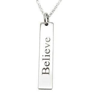 Personalised Silver Bar Necklace