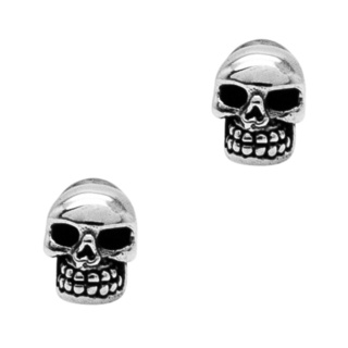 925 Silver Skull Stud Earrings