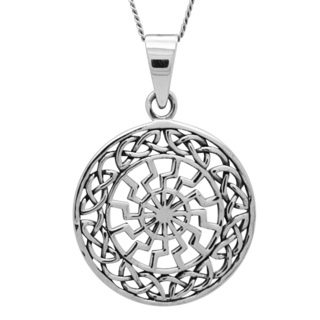 925 Silver Pendant with a Celtic Design