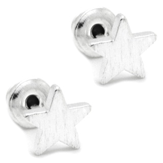 Silver Plated Star Earrings